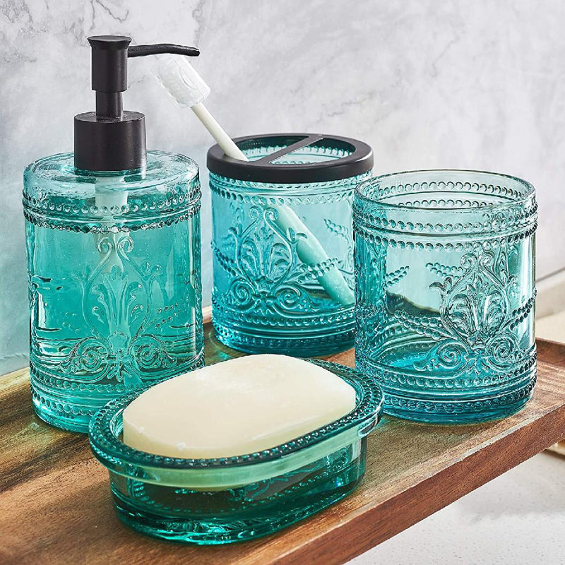 Bungalow Rose 4 Piece Bathroom Accessory Set Wayfair